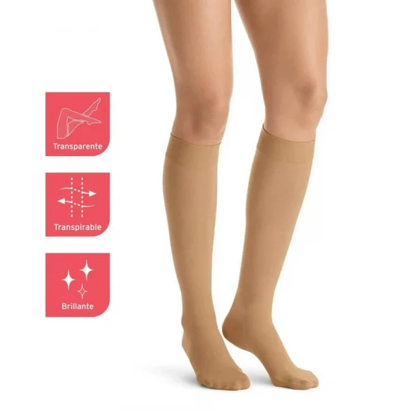 Medias de compresión UltraSheer Rodilla Estilo, comodidad y soporte médico.