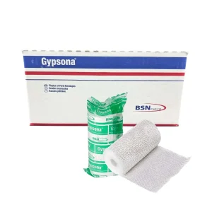 Venda enyesada de fraguado rápido 10 cm Gypsona – caja con 12 piezas