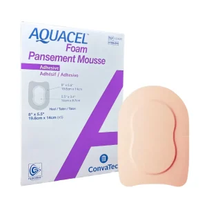 Apósito Aquacel Foam Heel 19.8x14 cm – Cuidado especializado para heridas en el talón.