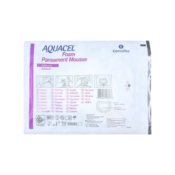 Apósito Aquacel Foam Sacro 20x16.9 cm – Cuidado especializado para la zona sacra.