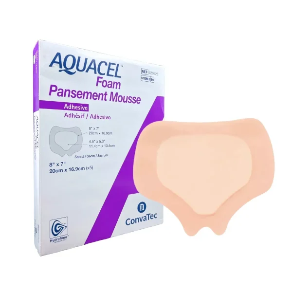 Apósito Aquacel Foam Sacro 20x16.9 cm – Cuidado especializado para la zona sacra.