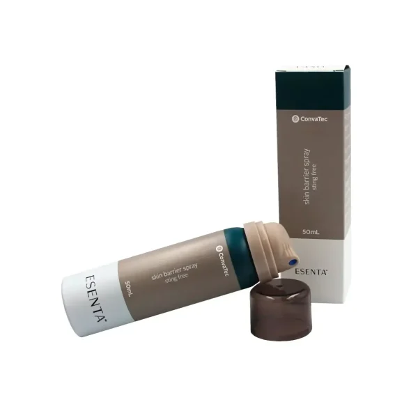 Spray protector cutáneo Esenta de ConvaTec 50 mL, formulado para proteger la piel sin causar ardor.