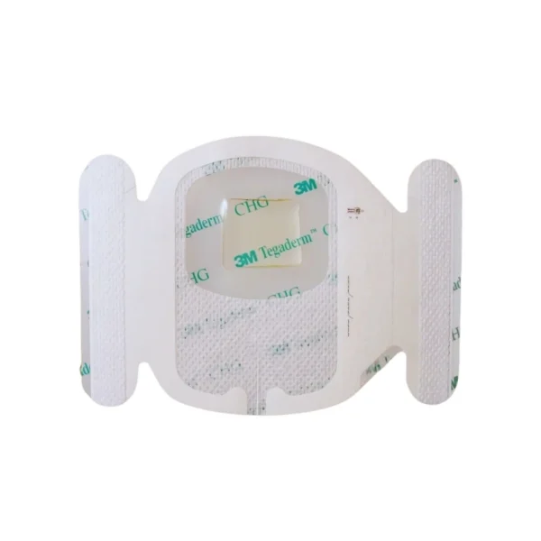 Apósito Tegaderm CHG 7x8.5 cm con clorhexidina – Caja con 25 unidades