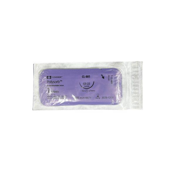 Polysorb 1 Vio 75cm Gs-22 1/2 27mm Ahusada Pieza...