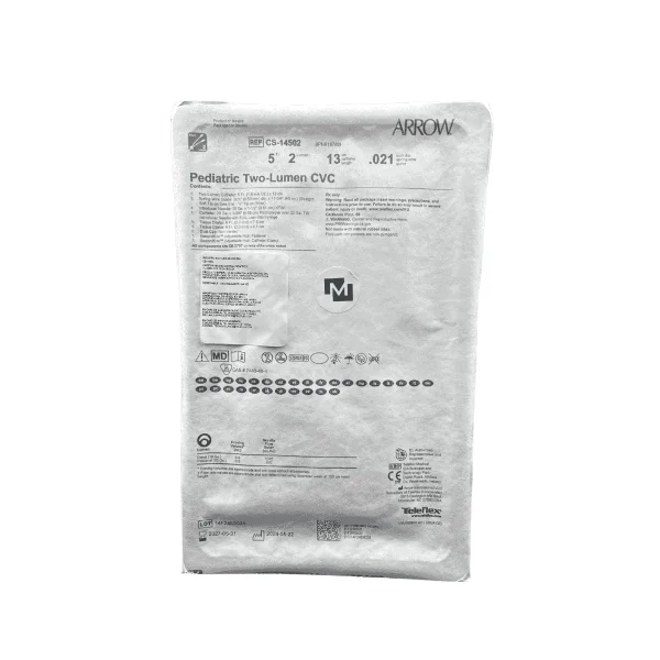 Catéter venoso central pediátrico Arrow 5FR x 13 cm doble lumen – Kit estéril