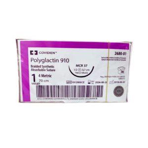 Poliglactina 1 Vio 70cm Mcr-40 1/2 40mm Ahusada Pi...