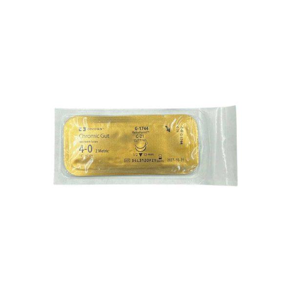 Catgut Cromico 4-0 45cm C-21 1/2 13mm D/a Rev. Cor... - Image 2