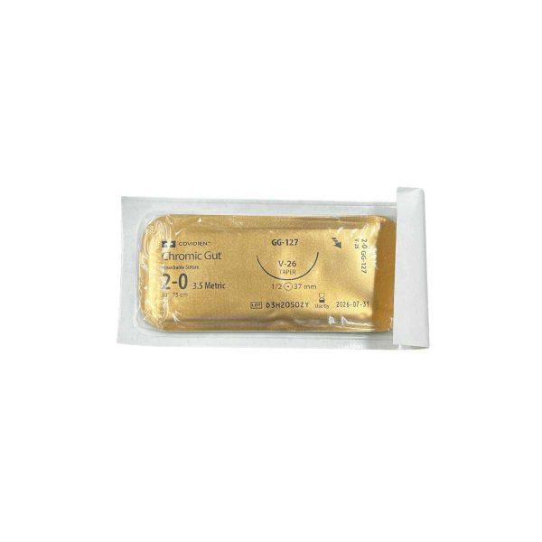 Catgut Cromico 2-0 75cm V-26 1/2 37mm Ahusada C/36... - Image 2